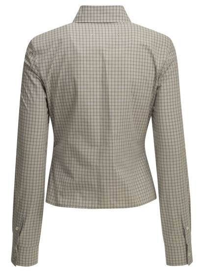 Maison Margiela "Pointed Hem" Casual Shirt - Grey