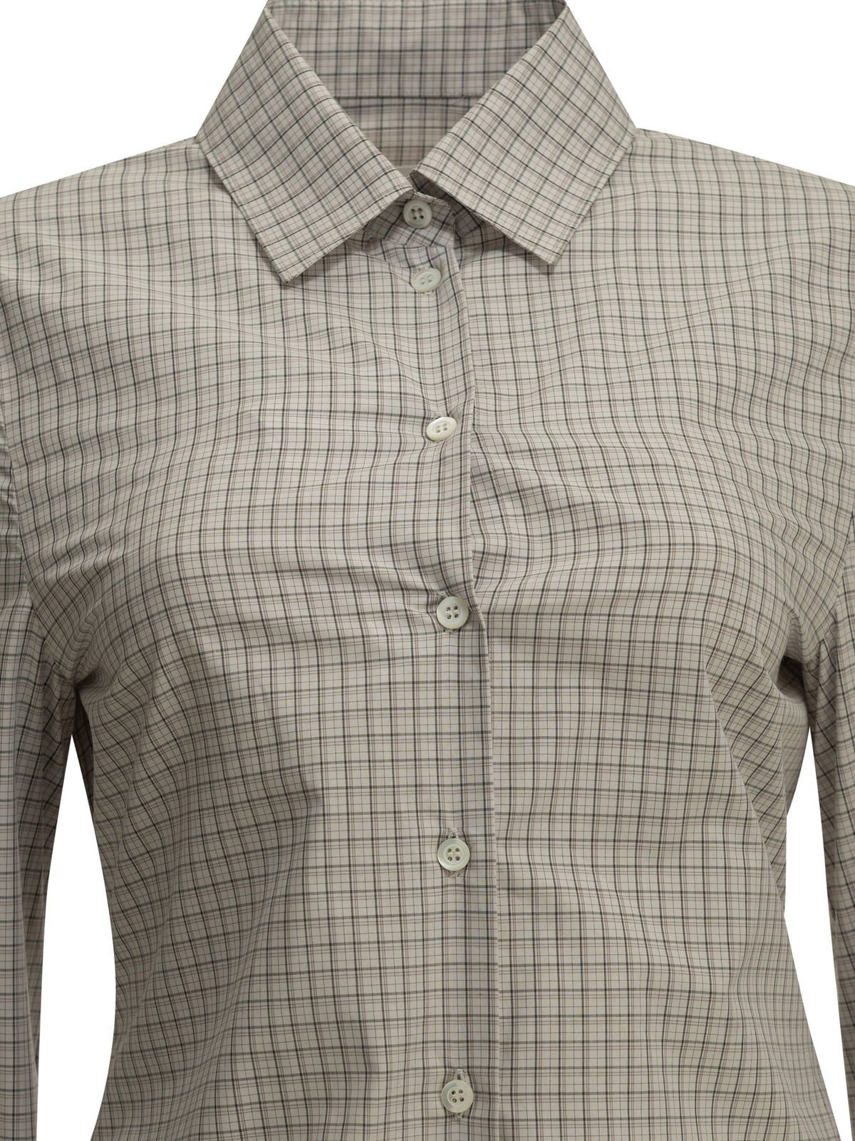 Maison Margiela "Pointed Hem" Casual Shirt - Grey