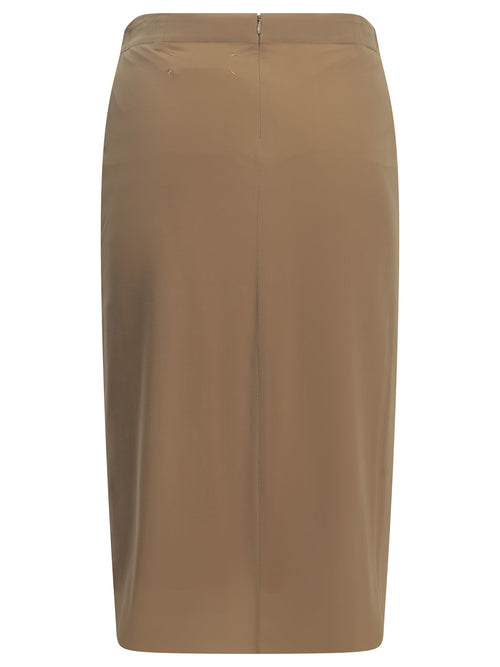 Maison Margiela "Fusion" Midi Skirt - Beige