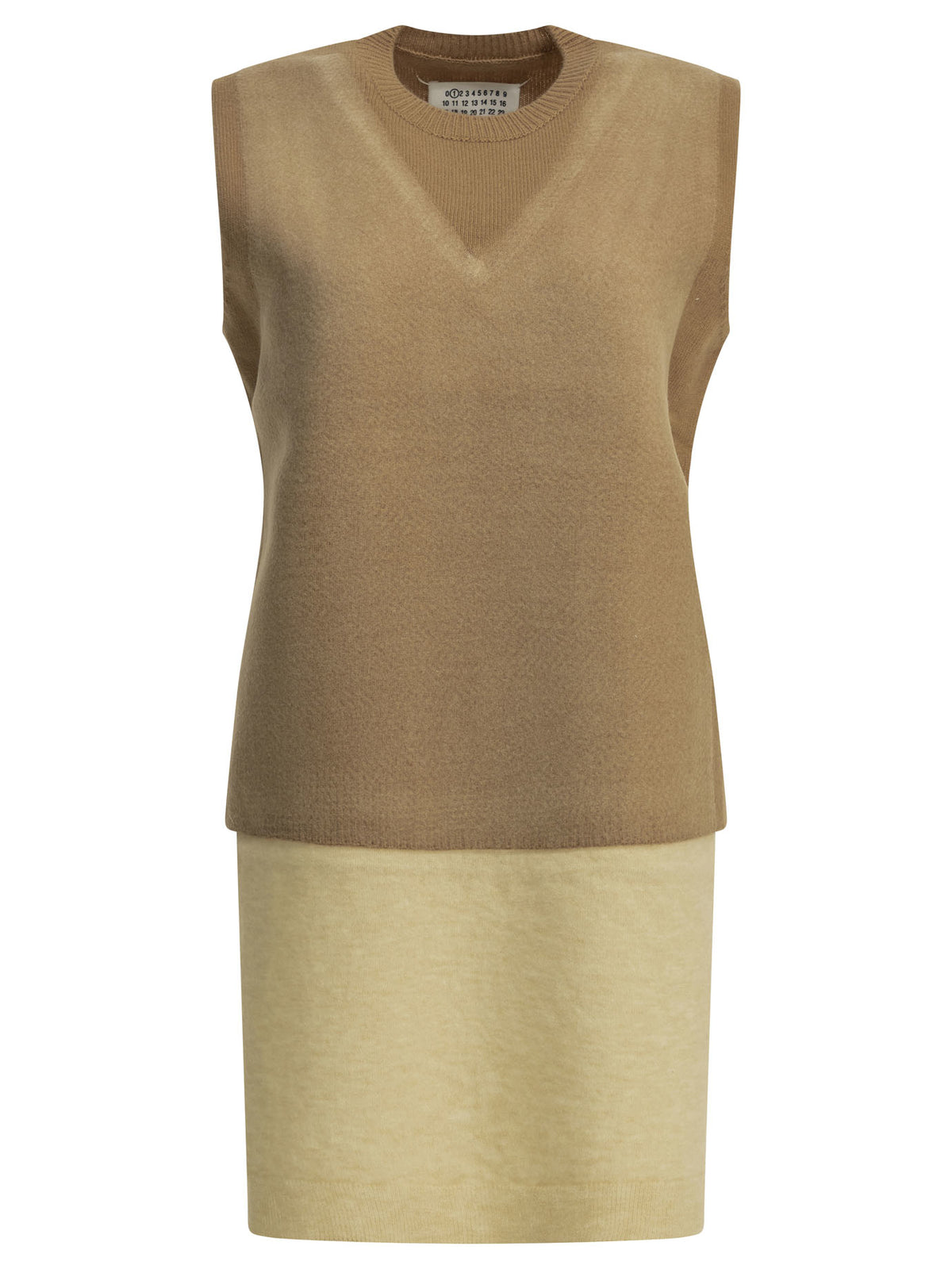 Maison Margiela Virgin Wool Vest - Beige