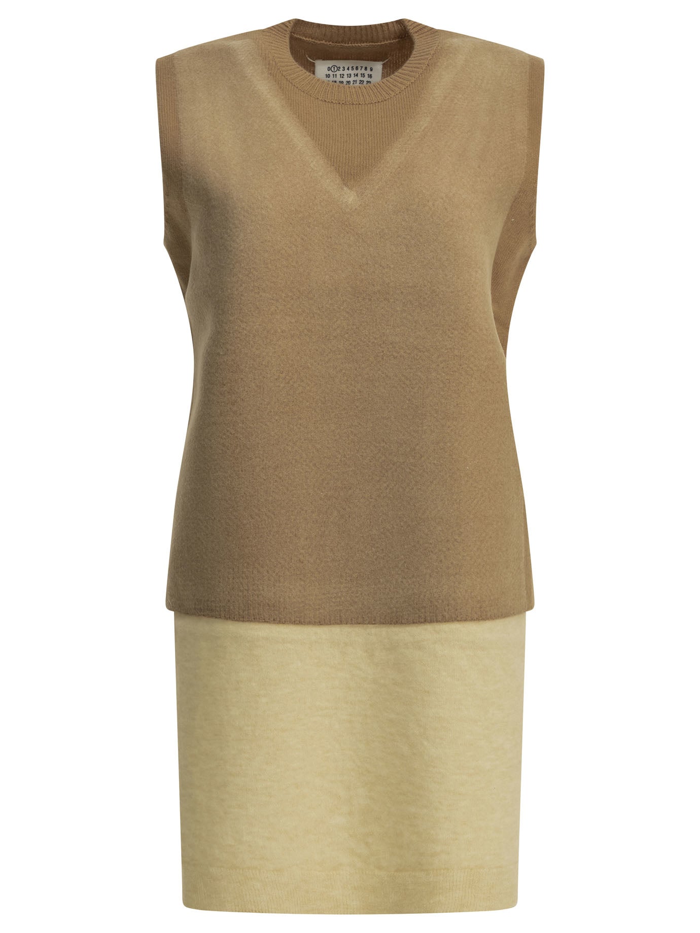 Maison Margiela Virgin Wool Vest - Beige