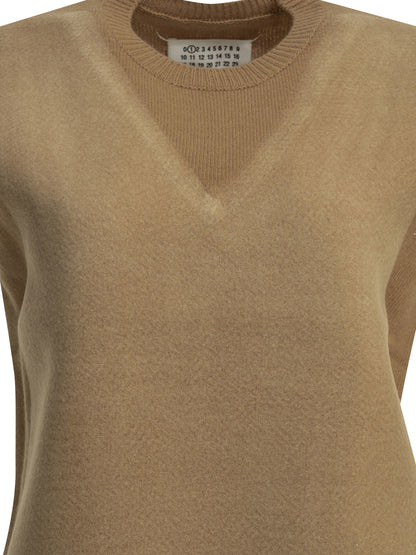 Maison Margiela Virgin Wool Vest - Beige