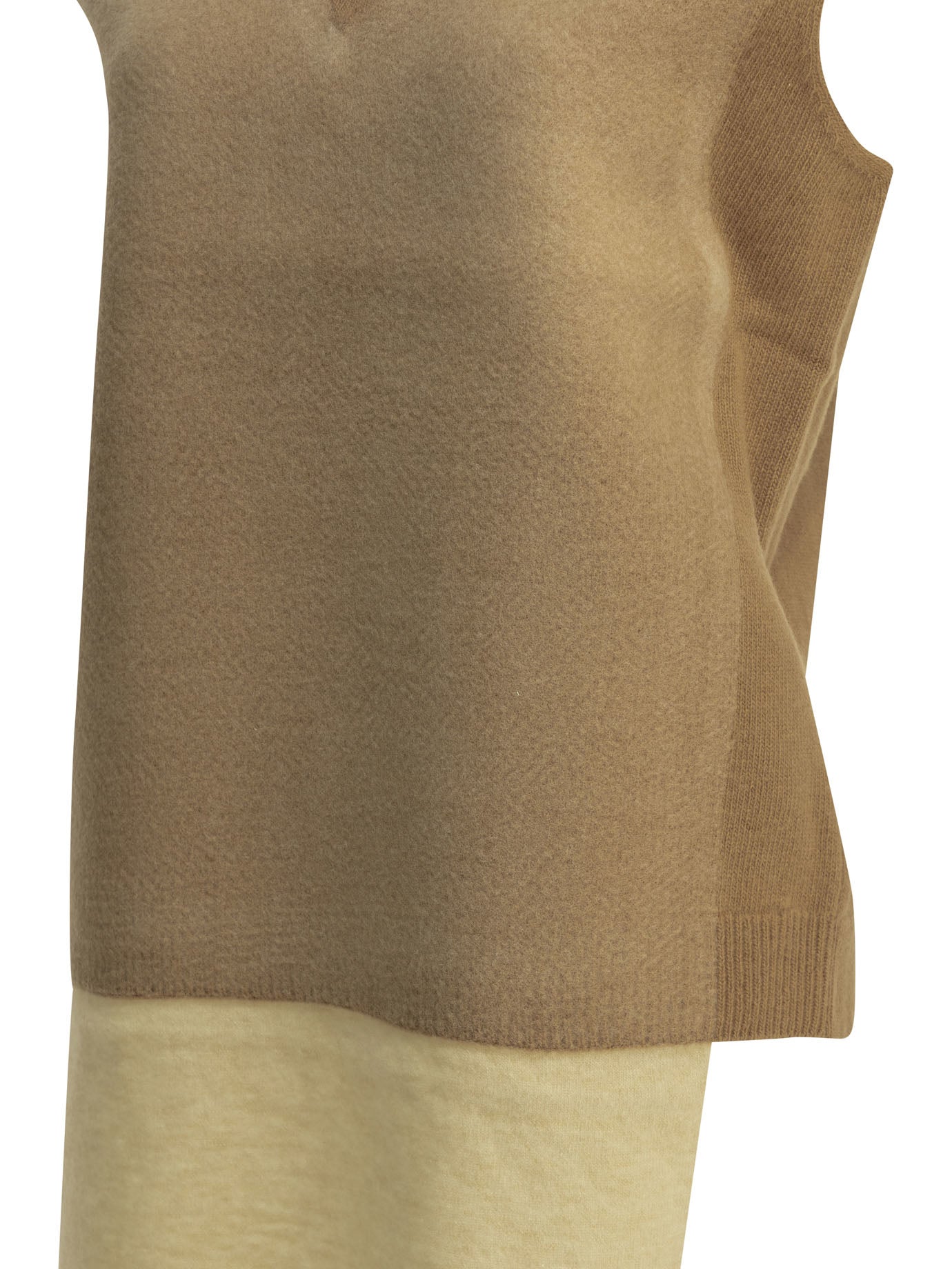 Maison Margiela Virgin Wool Vest - Beige