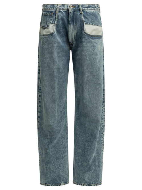 Maison Margiela "Boyfriend" Straight-Leg Jeans - Light Blue