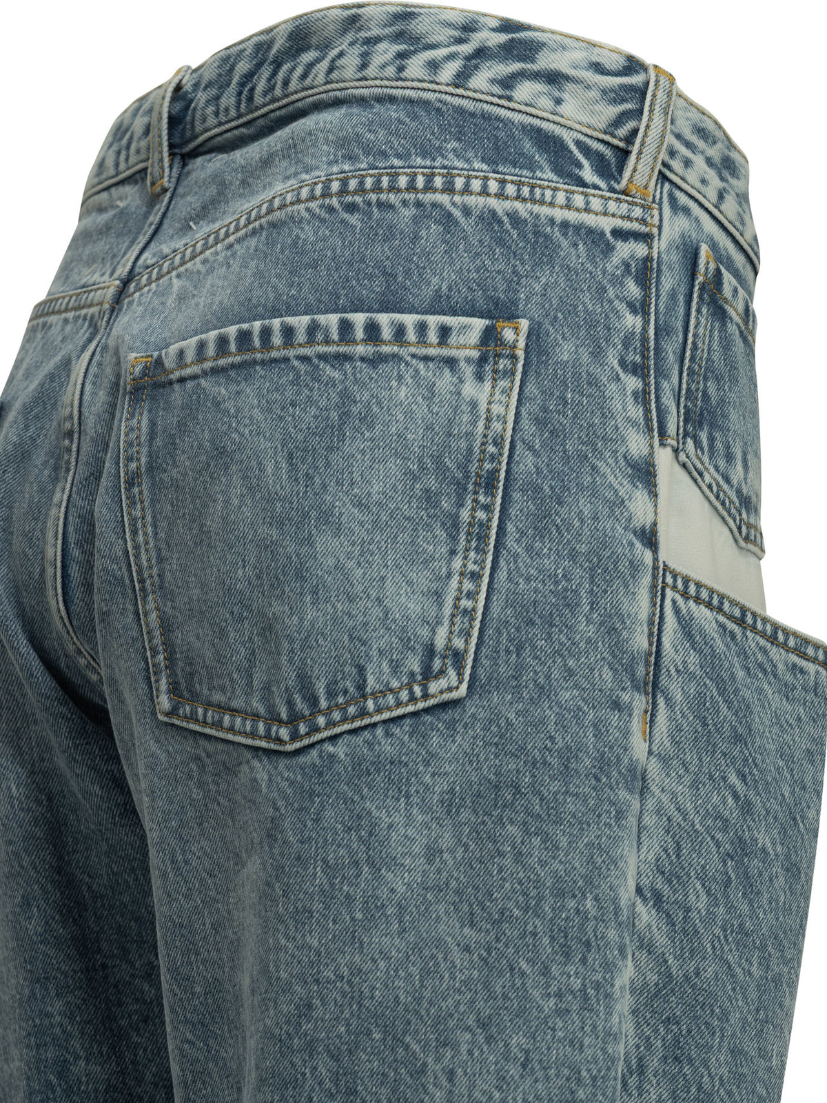 Maison Margiela "Boyfriend" Straight-Leg Jeans - Light Blue