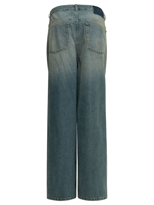 Maison Margiela "Wrap" Wide-Leg Jeans - Light Blue
