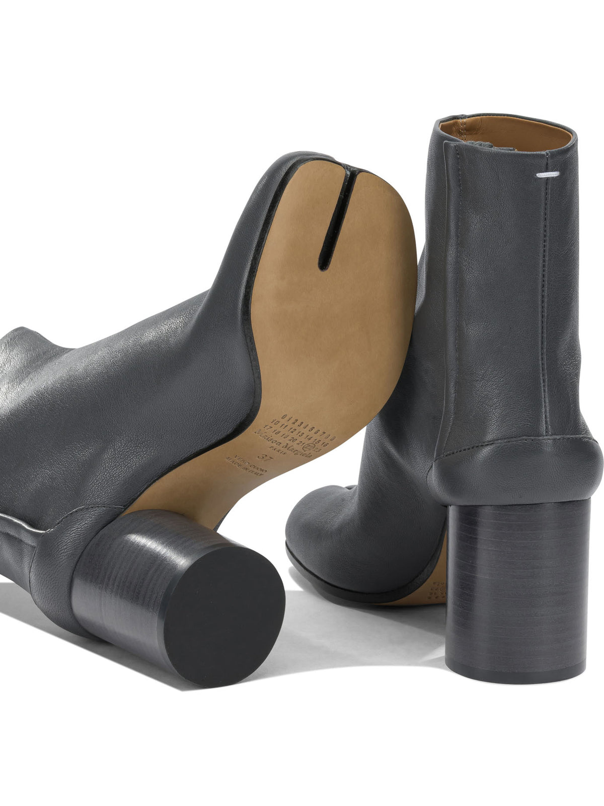 Maison Margiela "Tabi" Ankle Boots with Hooks - Grey