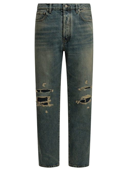 Maison Margiela "Distressed" Straight-Leg Jeans - Blue