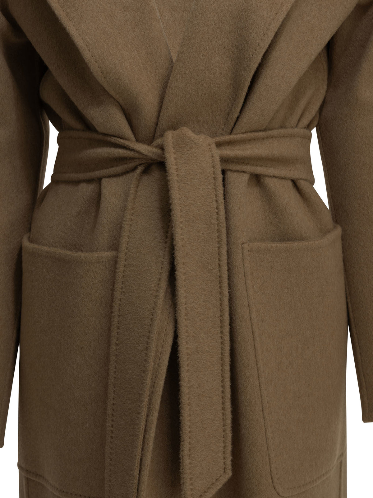 Max Mara "Ready Icon Coat" Long Coat - Beige