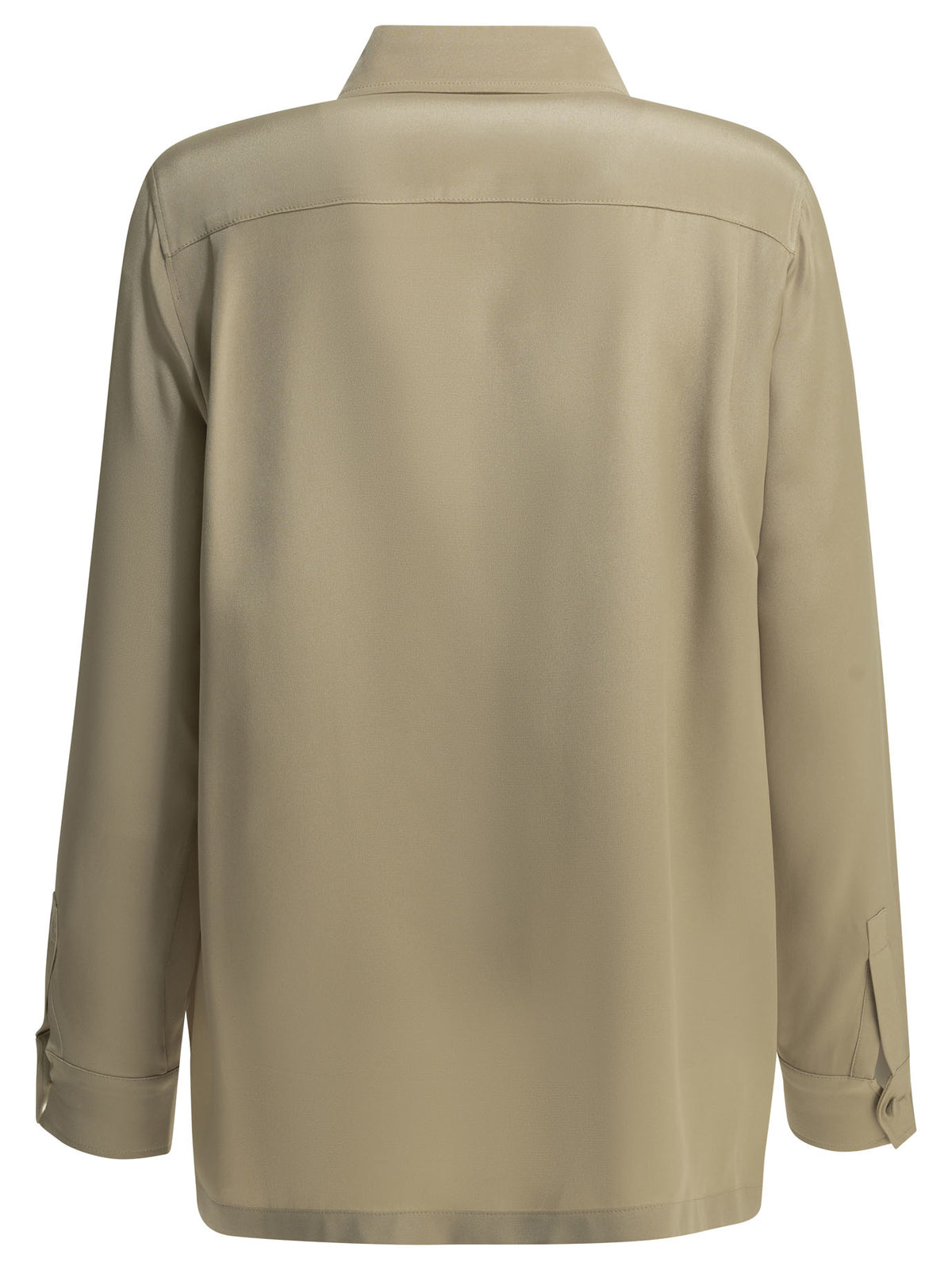 Max Mara Casual shirt in silk crêpe de Chine - Beige