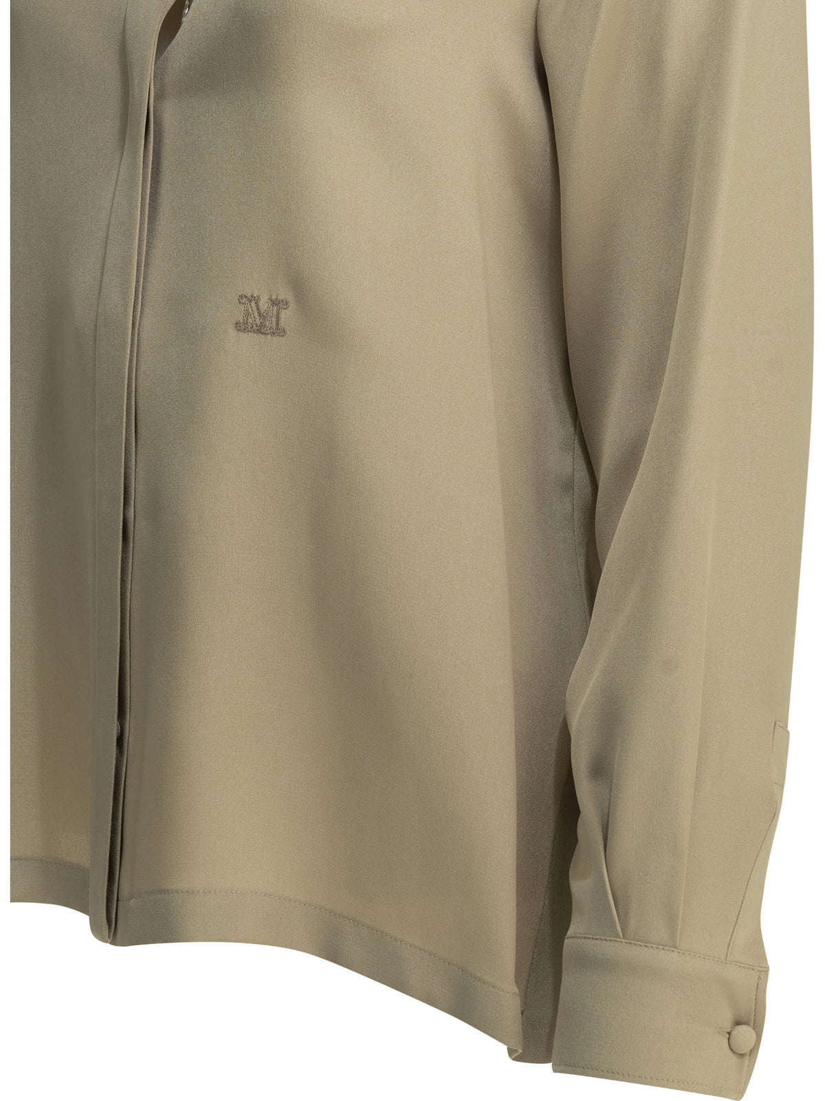 Max Mara Casual shirt in silk crêpe de Chine - Beige