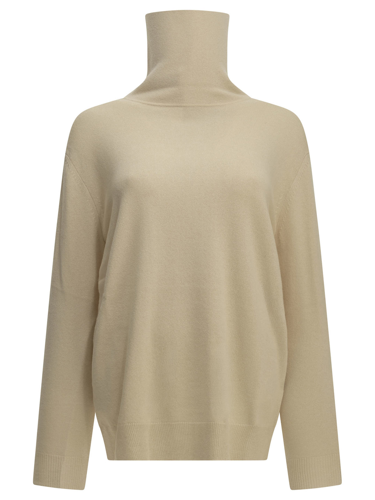 Max Mara Wool and cashmere turtleneck sweater - Beige