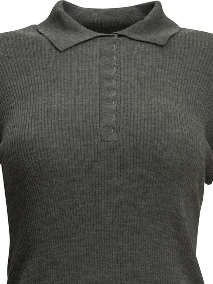 Max Mara Cashmere polo shirt - Grey