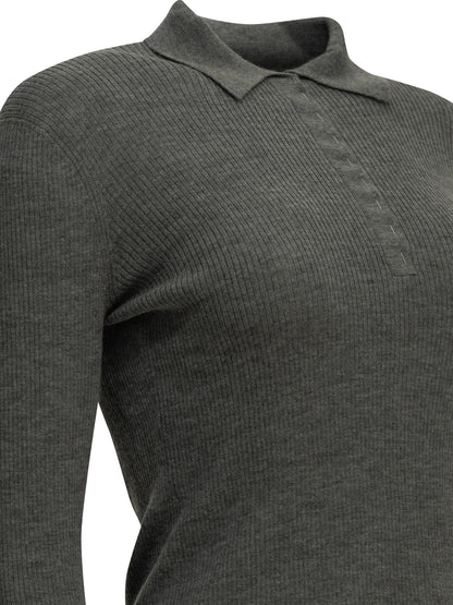 Max Mara Cashmere polo shirt - Grey