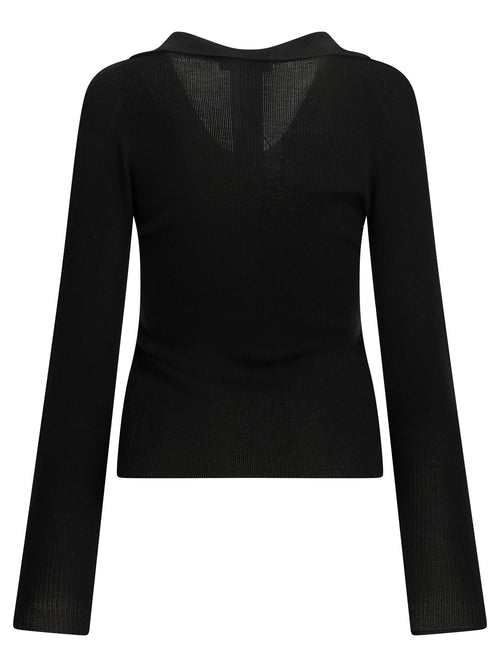 Max Mara Cashmere polo shirt - Black