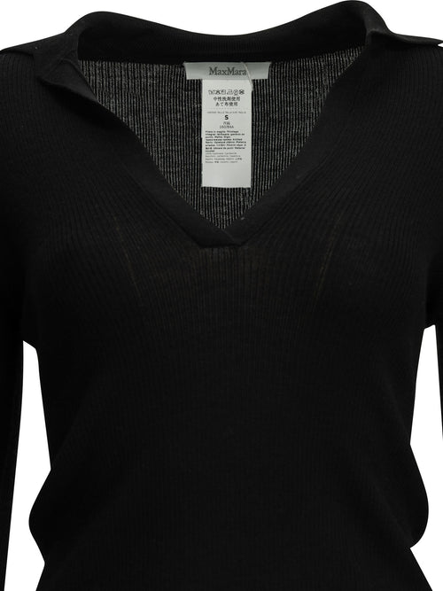Max Mara Cashmere polo shirt - Black