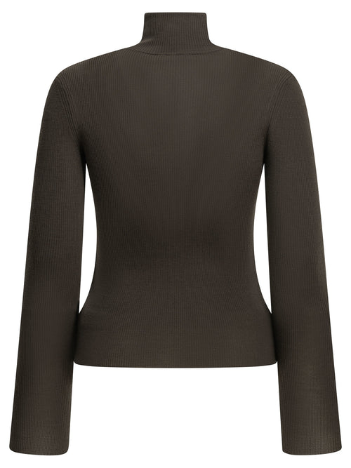 Max Mara Virgin wool turtleneck sweater - Brown