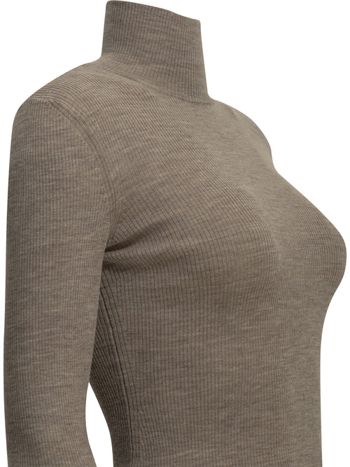 Max Mara Virgin wool turtleneck sweater - Beige