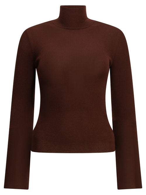 Max Mara Virgin wool turtleneck sweater - Burgundy