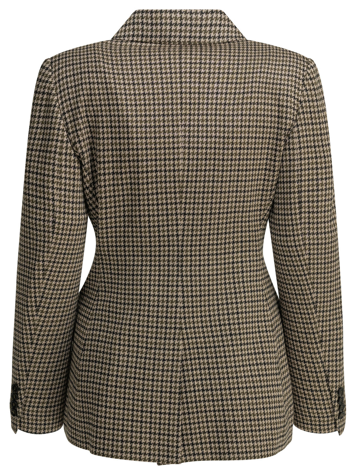 Max Mara Double-breasted houndstooth blazer - Brown