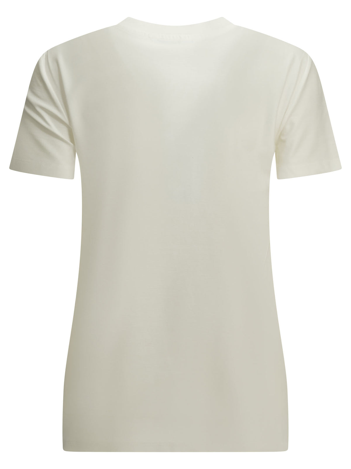 Max Mara Crewneck T-shirt with logo - White