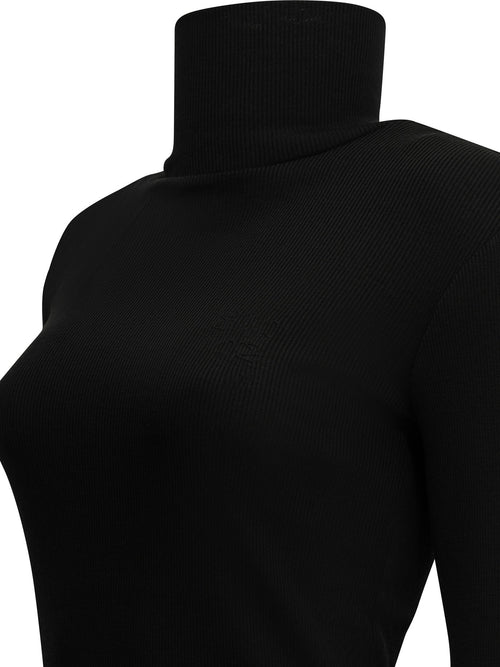 Max Mara Wool jersey turtleneck sweater - Black