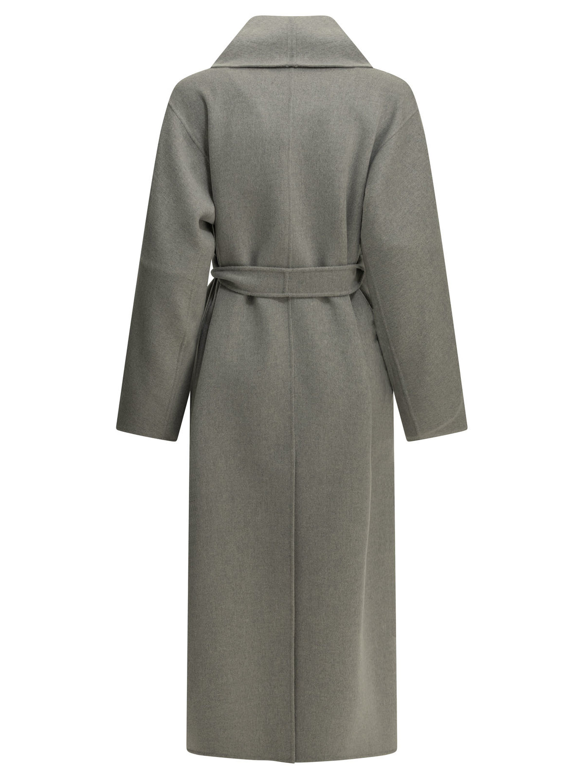 Max Mara Studio Long wool coat - Grey