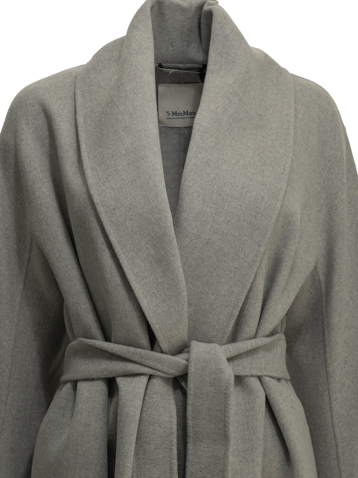 Max Mara Studio Long wool coat - Grey