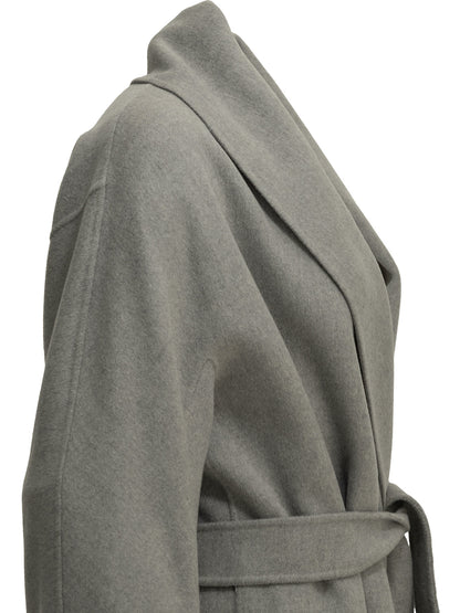 Max Mara Studio Long wool coat - Grey