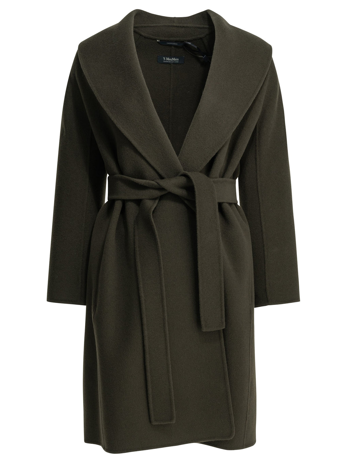 Max Mara Studio Long wool coat - Green