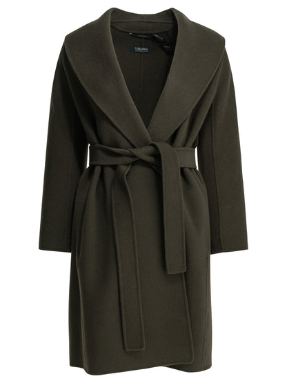 Max Mara Studio Long wool coat - Green