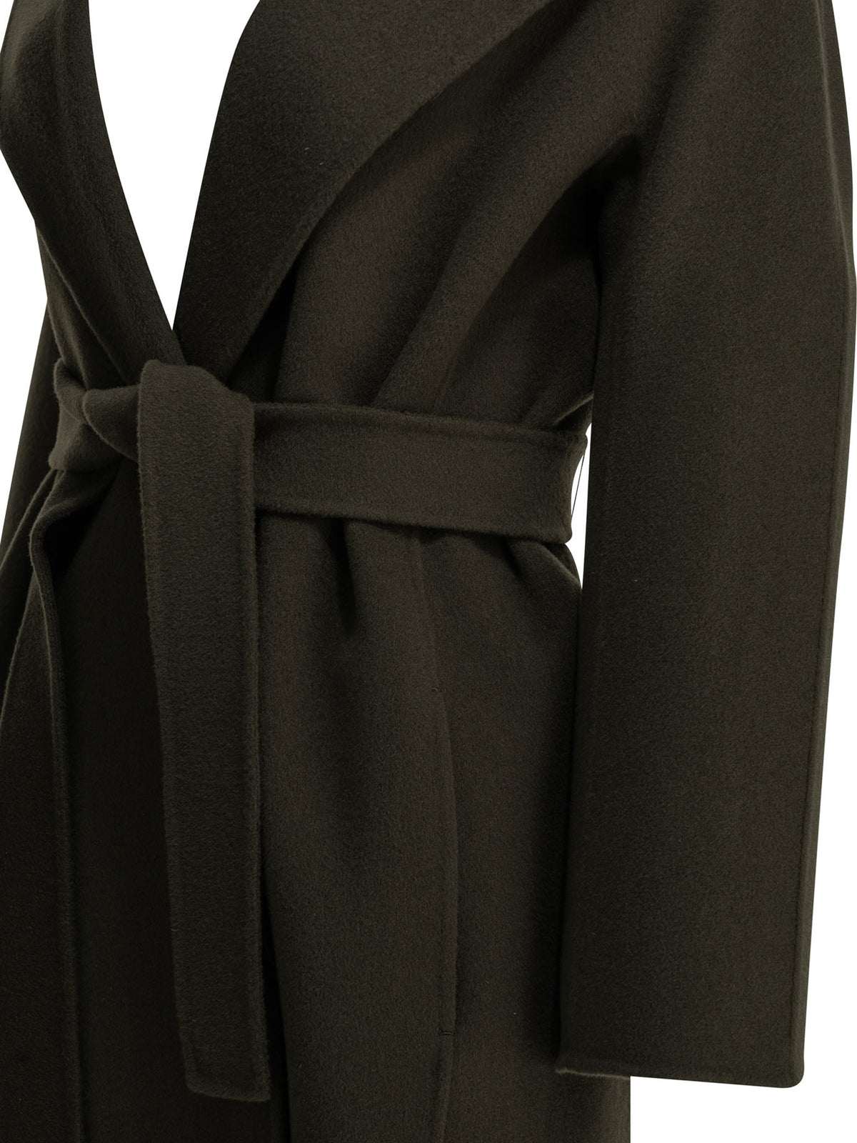 Max Mara Studio Long wool coat - Green