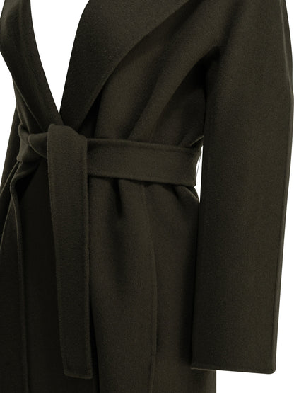 Max Mara Studio Long wool coat - Green
