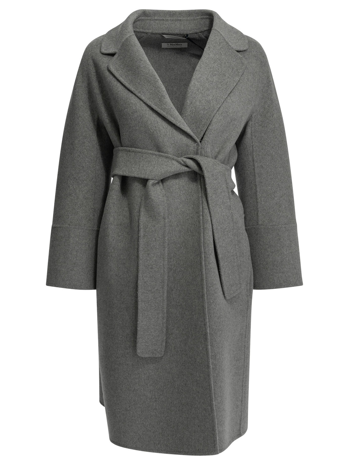 Max Mara Studio Short double-layer wool coat - Grey