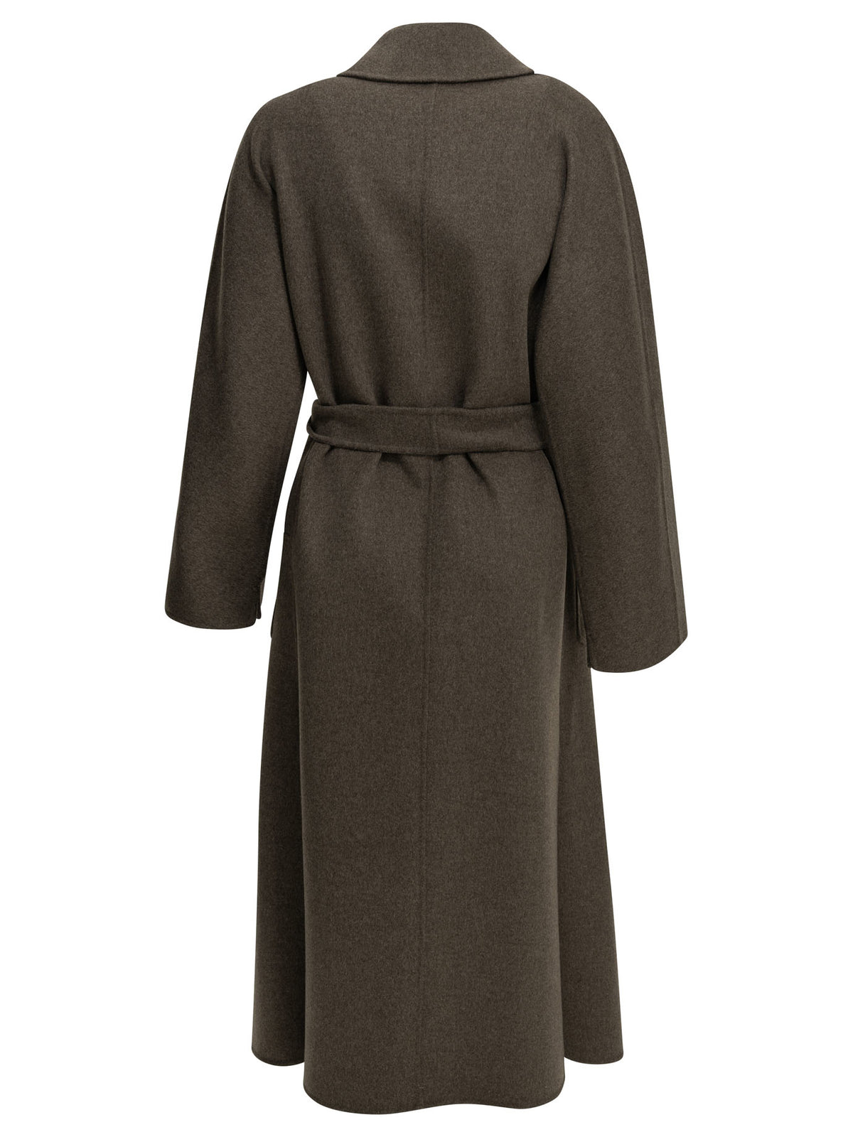 Max Mara Studio Long wool coat - Brown