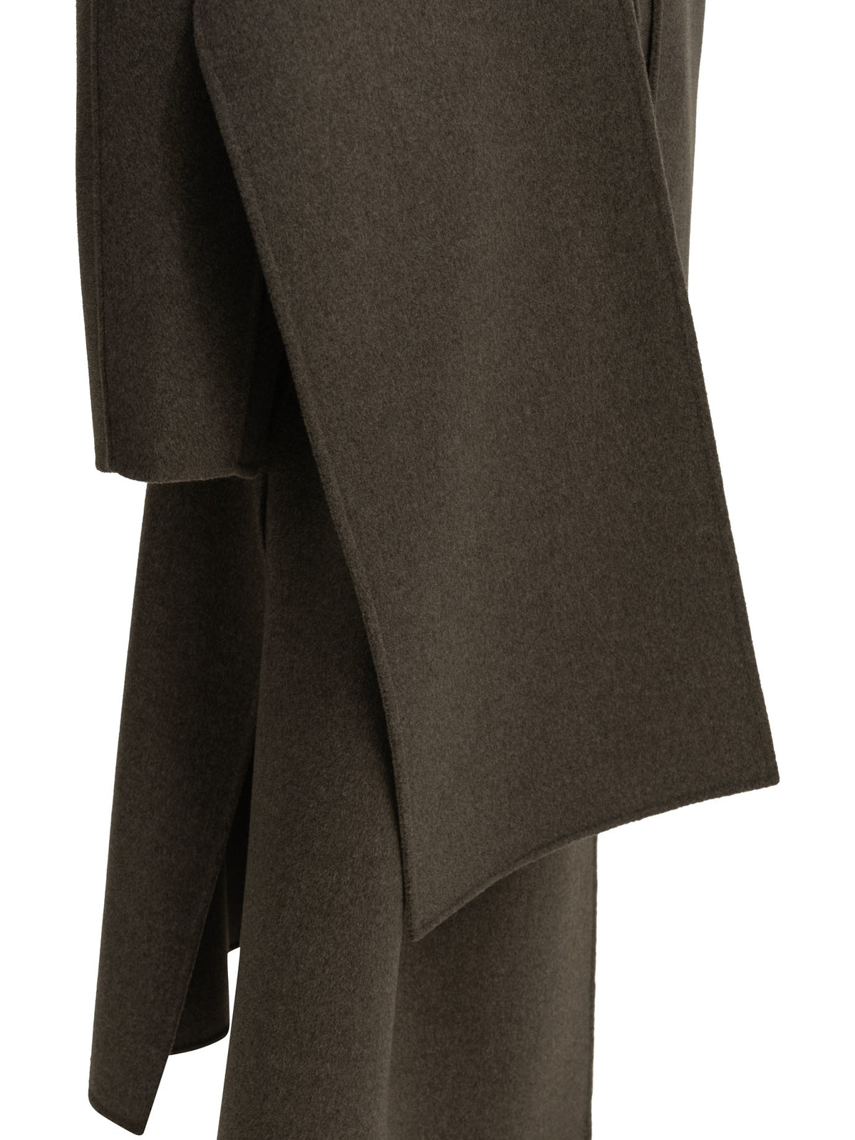 Max Mara Studio Long wool coat - Brown
