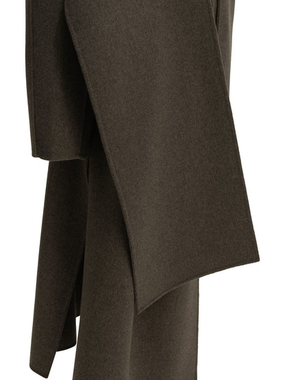Max Mara Studio Long wool coat - Brown