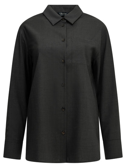 Max Mara Studio Casual shirt made of virgin wool - Grey