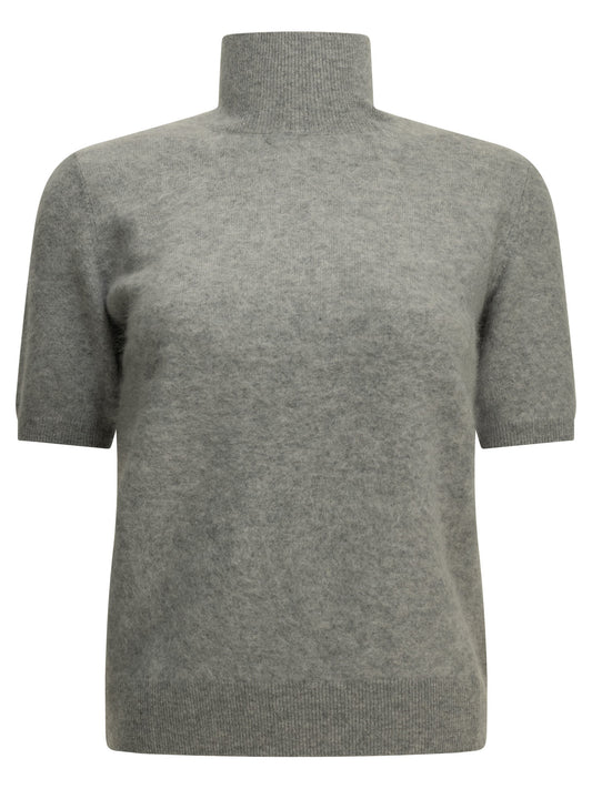 Max Mara Studio Wool Turtleneck Sweater - Grey