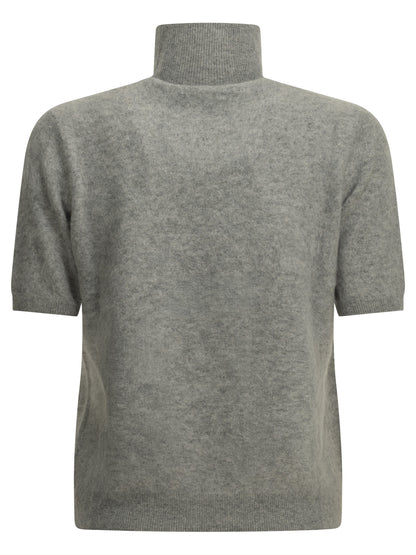 Max Mara Studio Wool Turtleneck Sweater - Grey