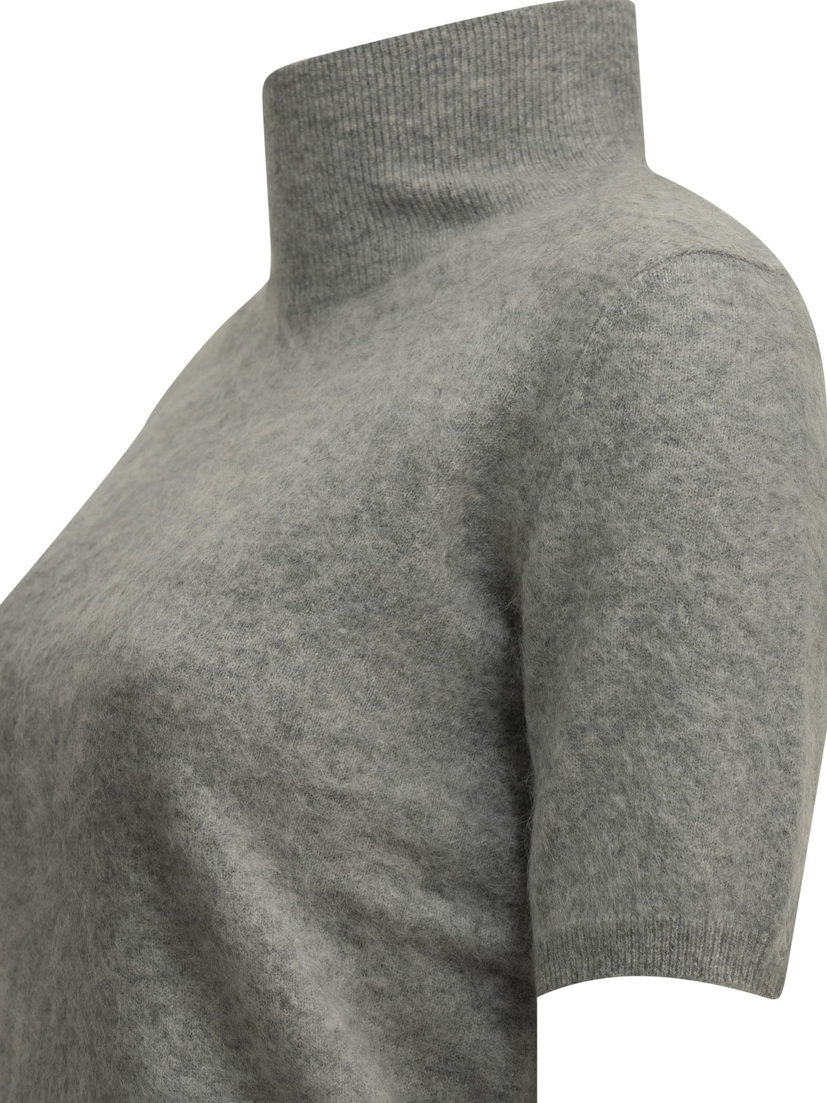 Max Mara Studio Wool Turtleneck Sweater - Grey