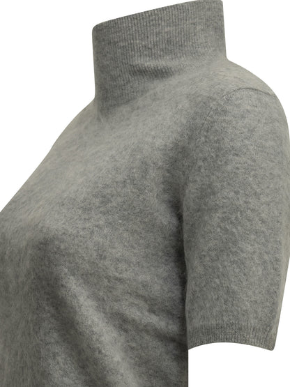 Max Mara Studio Wool Turtleneck Sweater - Grey