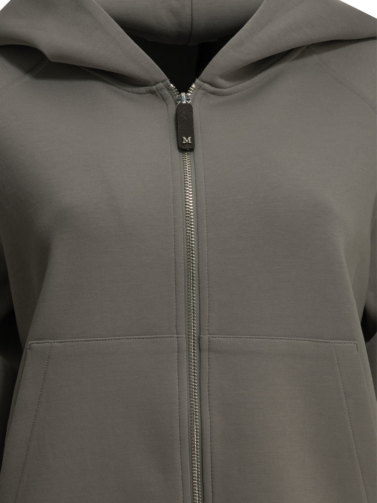 Max Mara Studio Hooded sweatshirt made of cotton jersey - Grey