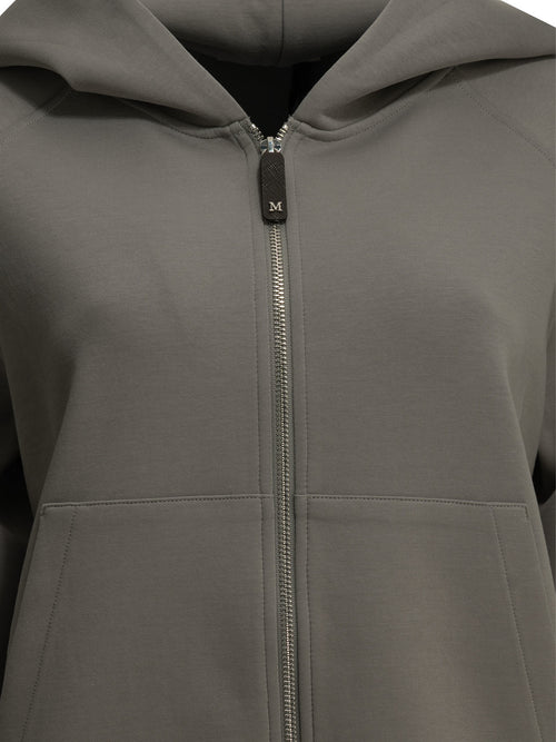 Max Mara Studio Hooded sweatshirt made of cotton jersey - Grey