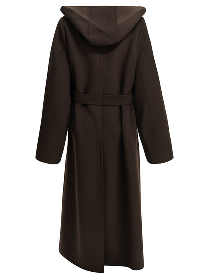 Max Mara Sportmax Long coat in pure wool - Brown