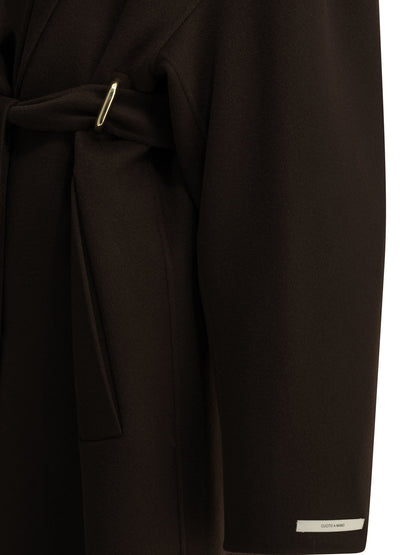 Max Mara Sportmax Long coat in pure wool - Brown