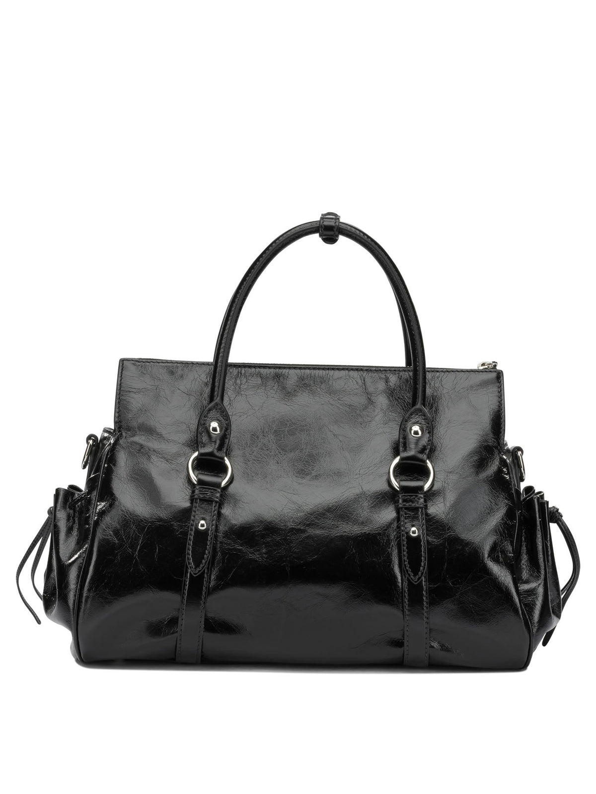 Miu Miu Medium Logo Clutch Bag - Black