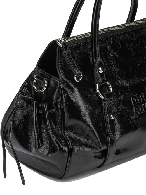 Miu Miu Medium Logo Clutch Bag - Black