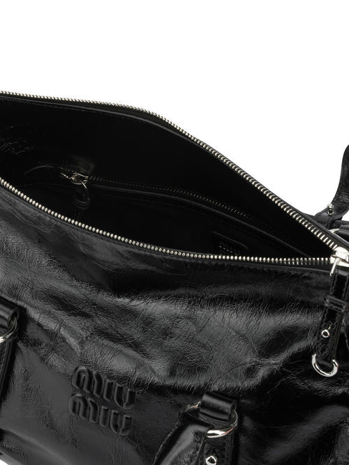 Miu Miu Medium Logo Clutch Bag - Black