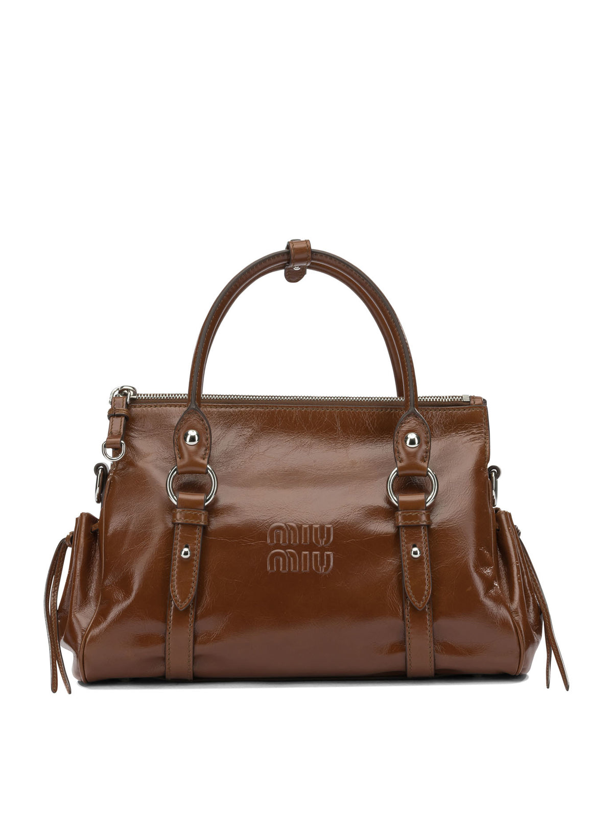 Miu Miu Small handbag with logo - Brown